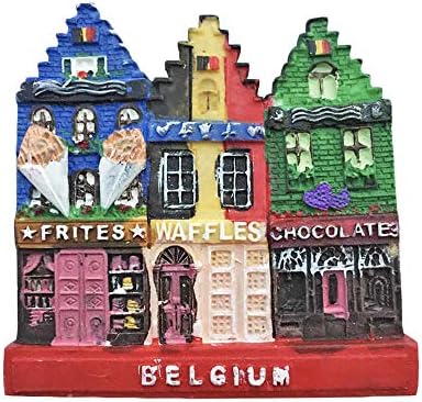 3D Belçika Buzdolabı Mıknatısı Turistik Hediyelik Eşya Reçine Manyetik Çıkartmalar Belçika Buzdolabı Mıknatısı Ev ve Mutfak Dekorasyonu