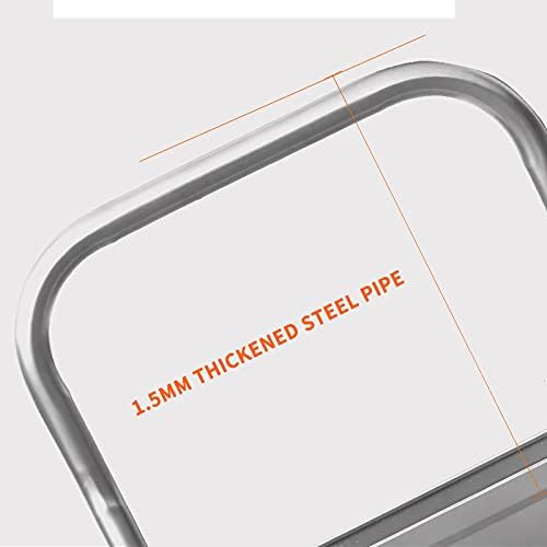 lıushop Flatbed Sepeti Metal el Arabası ile Katlanabilir Kolu ve Evrensel Tekerlekler için Demir Öğeleri Taşıma Platformu İtme