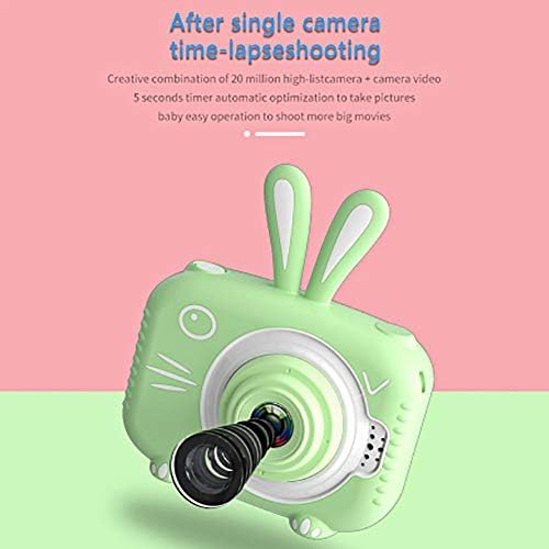 Earlyad X7 çocuk Mini Video Kamera Oyuncak 1080 P HD 2.0 İnç IPS Ekran ile Yumuşak Tavşan Silikon Kol Kamera Hediye Erkek ve