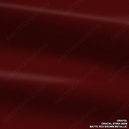 ORACAL 970RA-369 M Mat kırmızı Kahverengi Metalik 3in x 5in (Örnek Boyutu) Vinil Araç Wrap Film