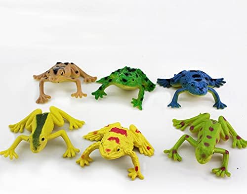NUZYZ Gerçekçi Duyusal Oyuncaklar Bilişsel Oyuncak Bebekler Çocuklar için Mini Renkli Simülasyon Kurbağa Goldfish Rakamlar Hayvan