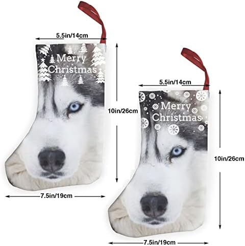 Dcehgew Sevimli Baskılı Klasik Noel Çorap 2 Set,Aile Tatil Xmas Parti Süslemeleri için 10 İnç