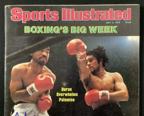 Carlos Palomino İmzalı Sports Illustrated 7/2/79 Boks Şampiyonu İmzalı HOF JSA-İmzalı Boks Dergileri