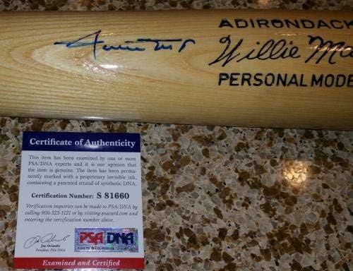 Willie Mays imzalı otomatik PSA / DNA kişisel model yarasa HOF Giants İmzalı-İmzalı MLB Yarasalar
