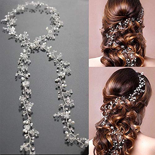 taç tiaras kadınlar için saç takı Düğün Taç Çiçek İnci Saç Aksesuarları Batı Düğün Moda Headdress Gelin Firkete Süsler İçin GGAA