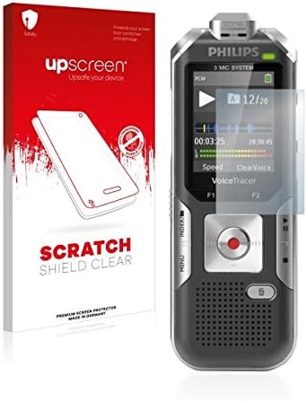 upscreen. Philips VoiceTracer DVT6010 için Scratch Shield Clear Ekran Koruyucu, Güçlü Çizilmeye Karşı Koruma, Yüksek Şeffaflık,