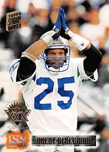 1994 Stadyum Kulübü Süper Takımlar Süper Kase Futbol 494 Robert Blackmon Seattle Seahawks Topps'den Resmi NFL Ticaret Kartı