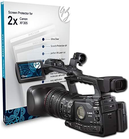 Bruni Ekran Koruyucu Canon XF305 Koruyucu Film ile Uyumlu, Kristal Berraklığında Koruyucu Film (2 Set)